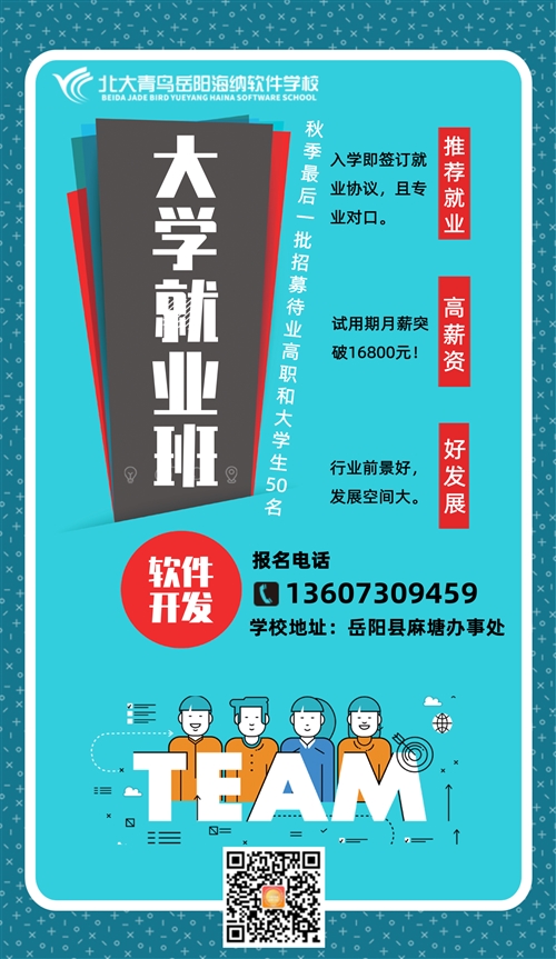 岳陽北大青鳥:招募今年最后一批待業(yè)青年!