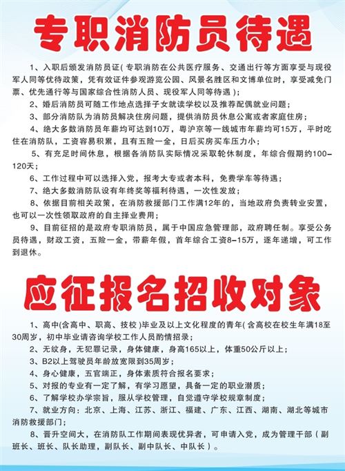 招募政府專職消防員學員